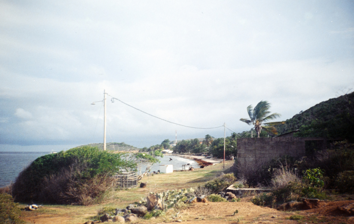 the beach of a small caribbean island