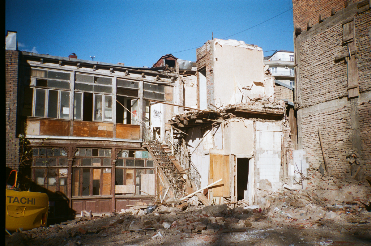 demolished home in tbilisi georgia