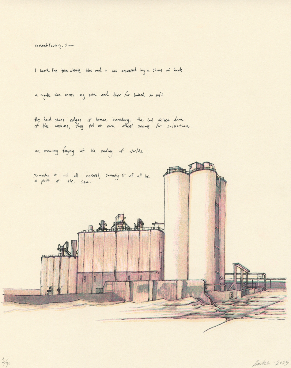 riso printed illustration of 