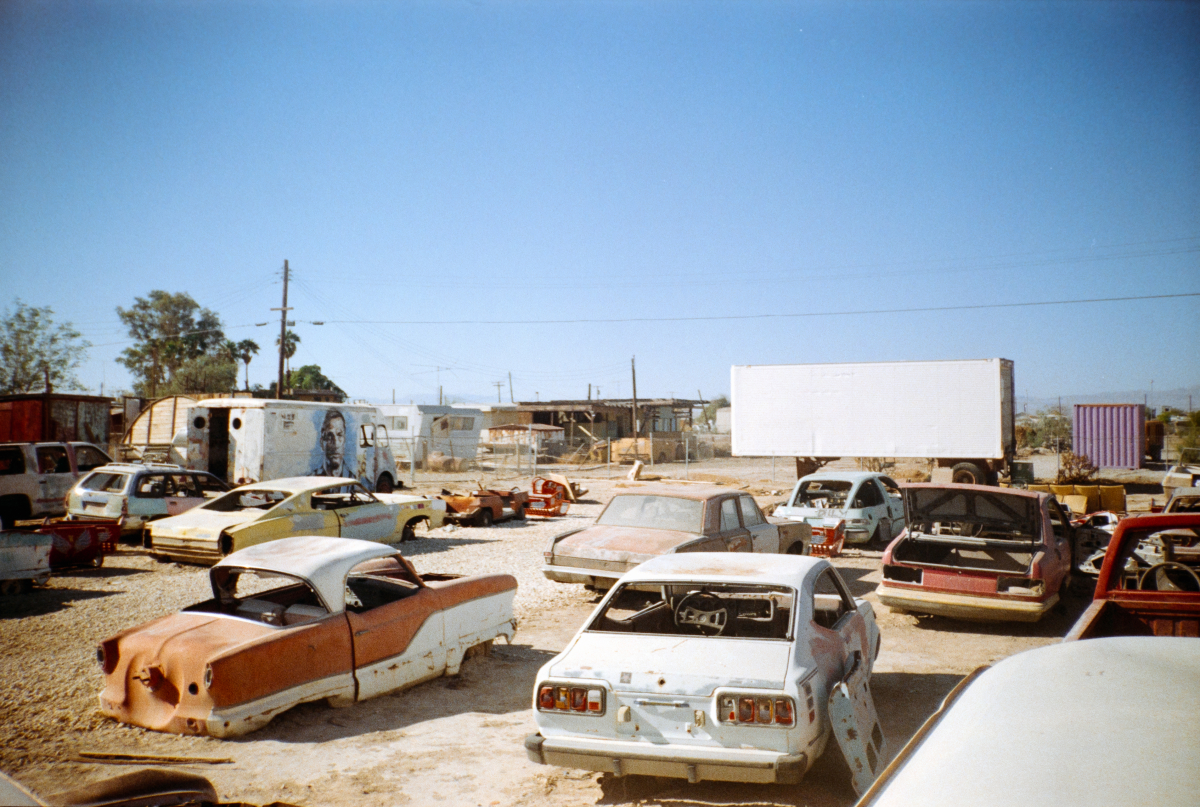 drive through at bombay beach